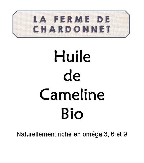 Huile de cameline bio de La Ferme de Chardonnet